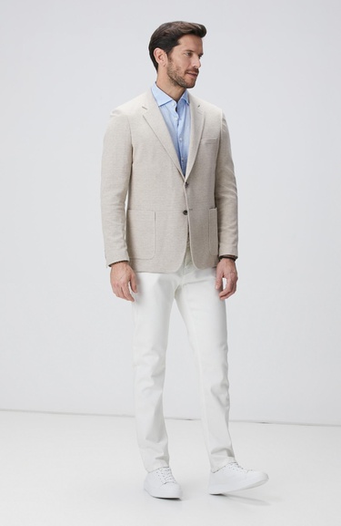  Network Erkek Açık Mavi Keten Gömlek