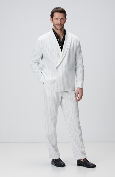  Network Erkek Siyah Keten Gömlek