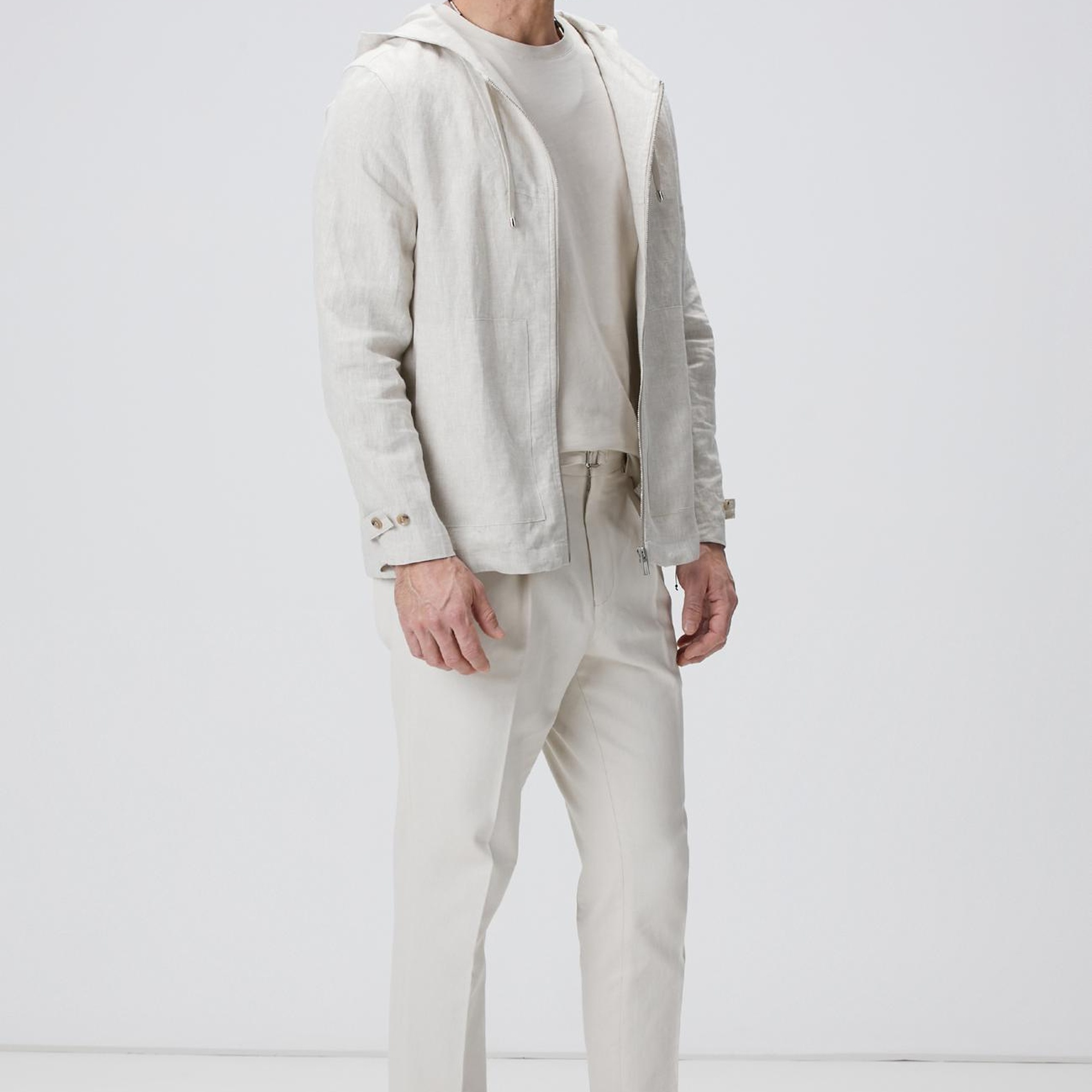 Network Erkek Bej Basic T-shirt