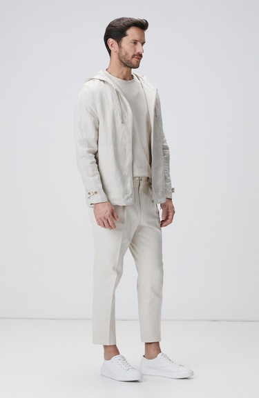  Network Erkek Bej Basic T-shirt