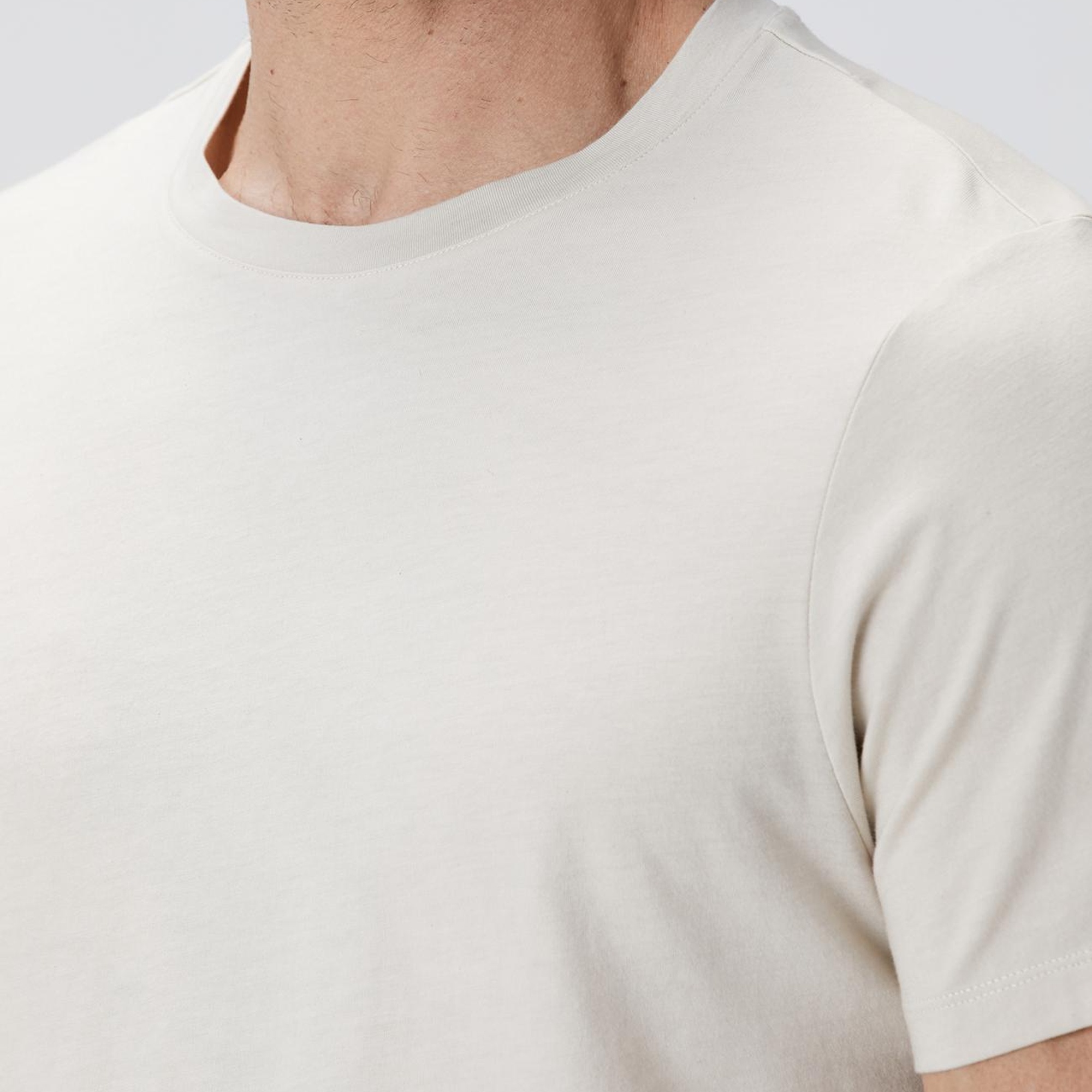 Network Erkek Bej Basic T-shirt