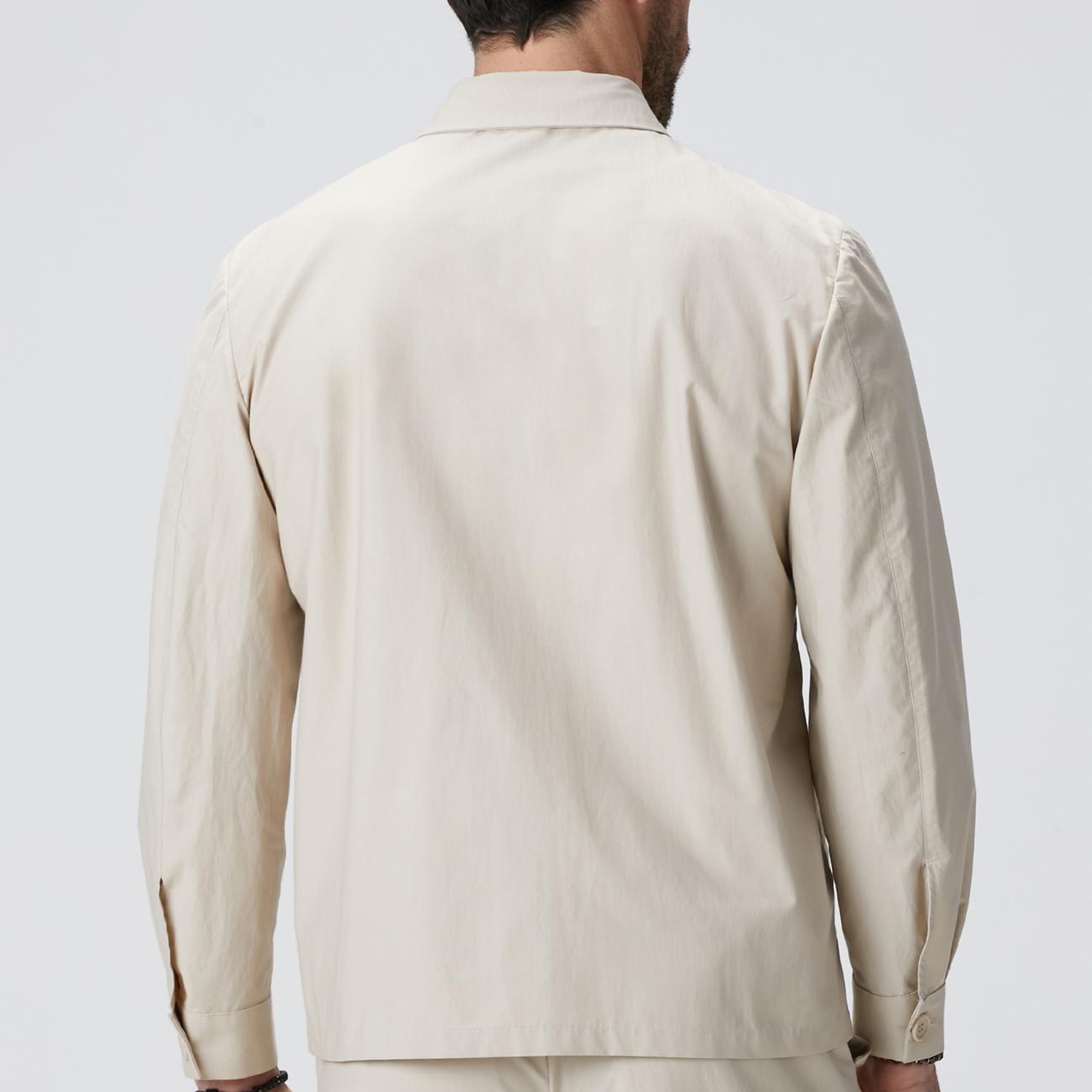 Network Erkek Bej Dış Gömlek