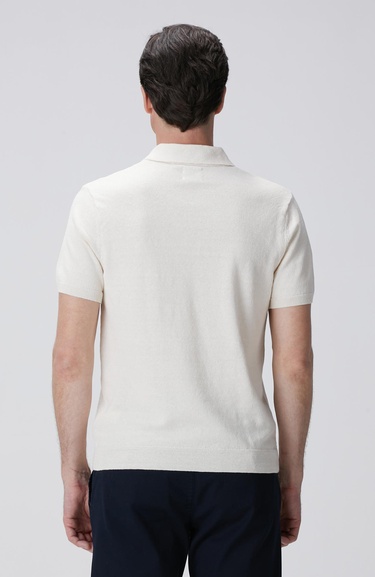  Network Erkek Kırık Beyaz Keten Karışımlı Kazak