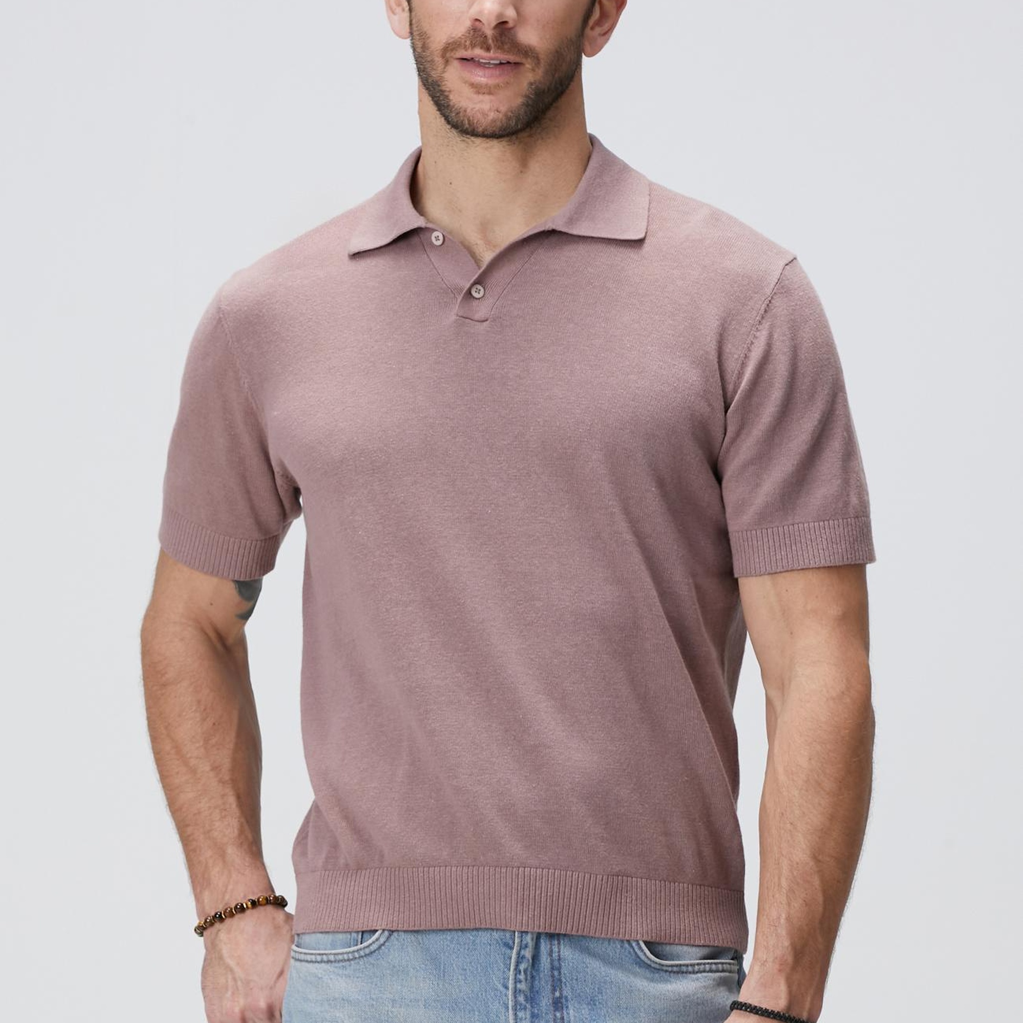 Network Erkek Gül Kurusu Keten Karışımlı Kazak