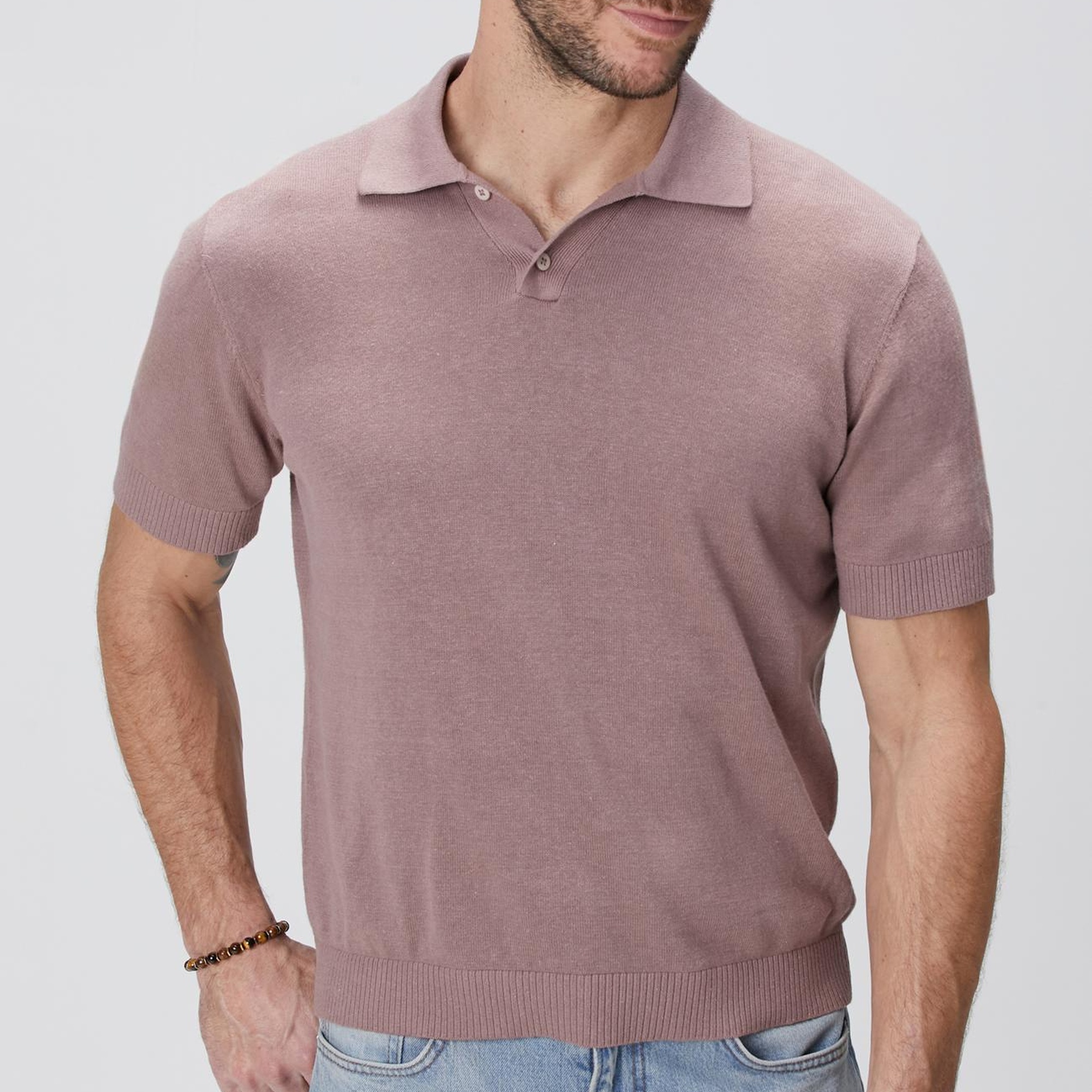 Network Erkek Gül Kurusu Keten Karışımlı Kazak