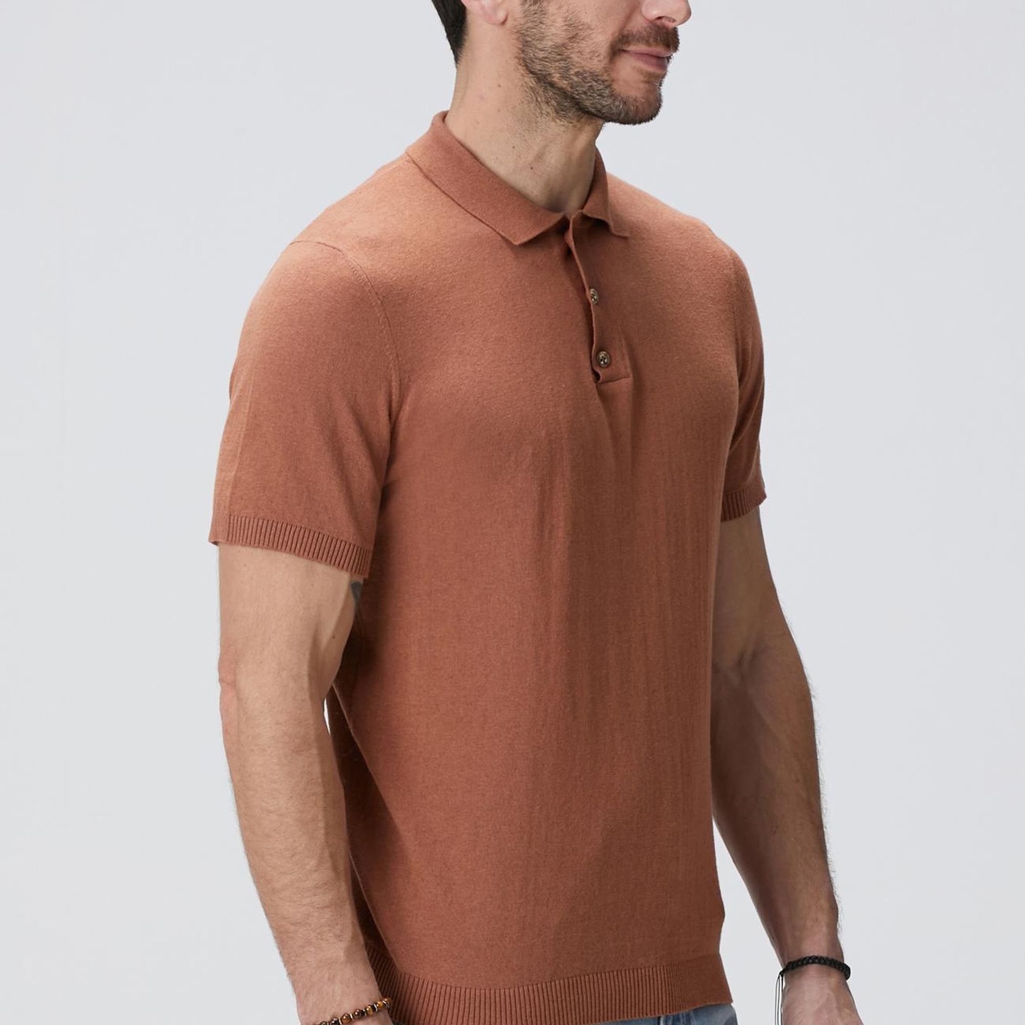 Network Erkek Tarçın Keten Karışımlı Kazak