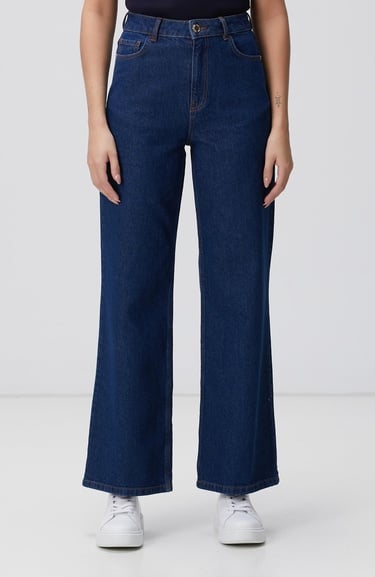  Network Kadın İndigo Denim Pantolon