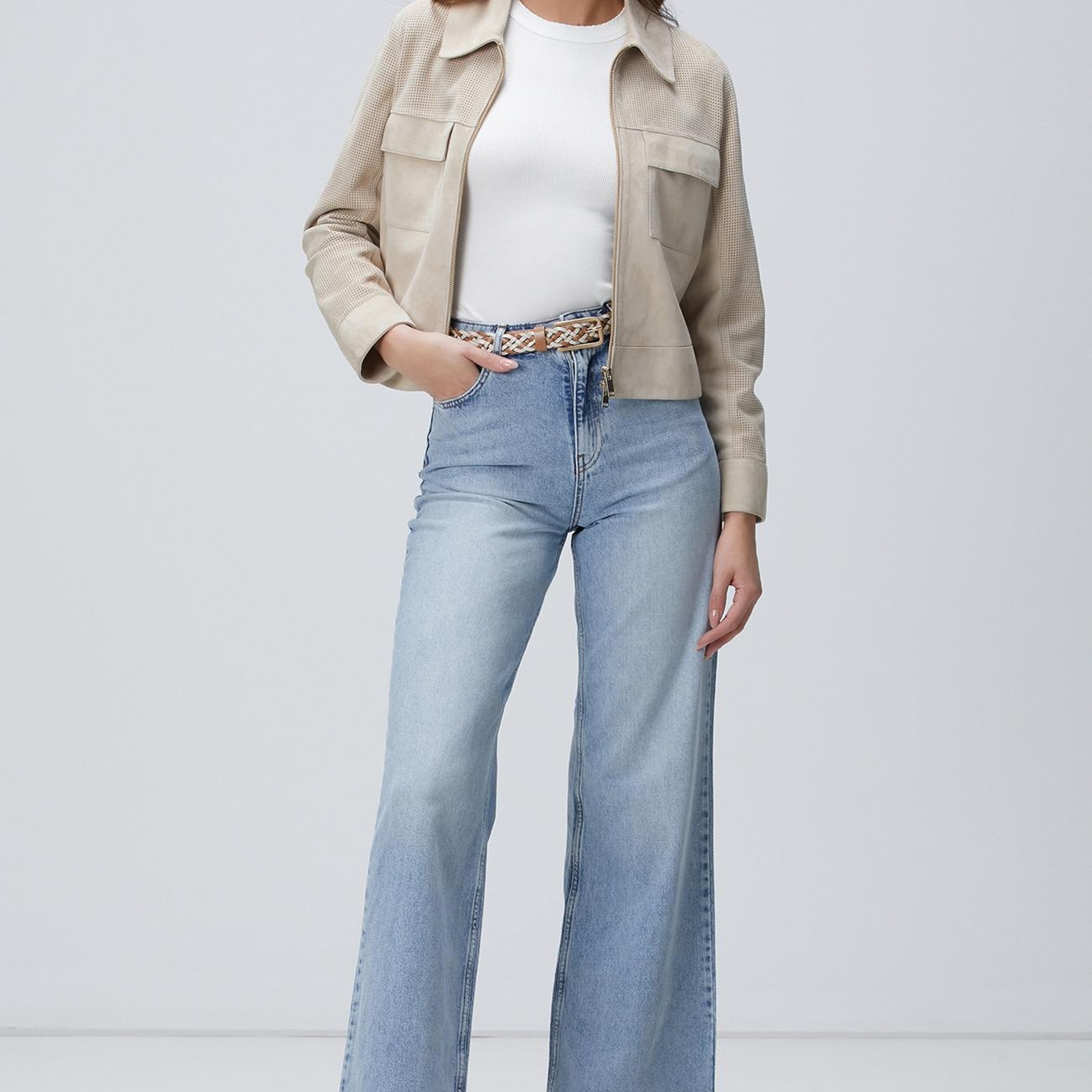 Network Kadın Açık Indigo Mavi Denim Pantolon