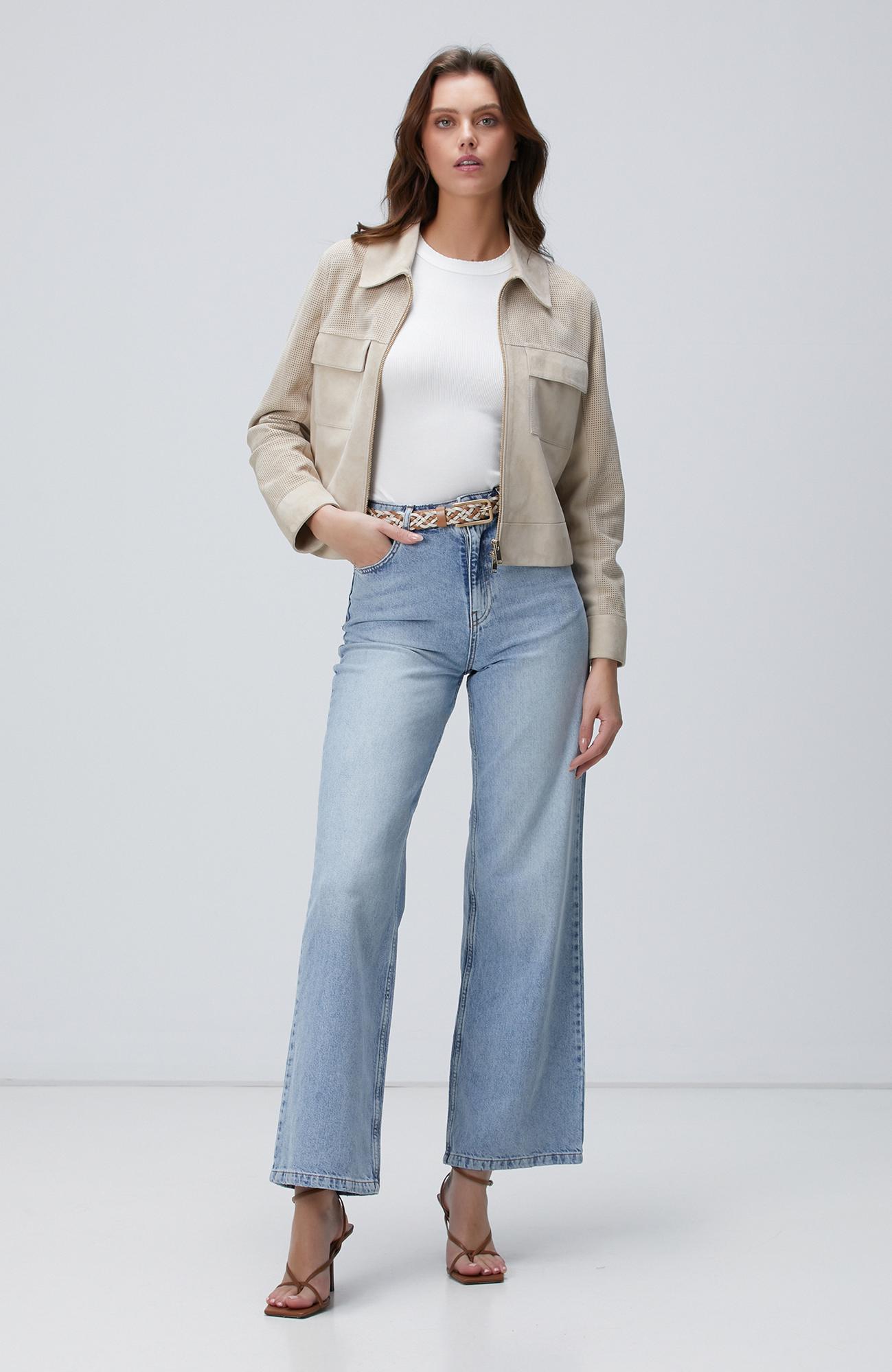  Network Kadın Açık Indigo Mavi Denim Pantolon