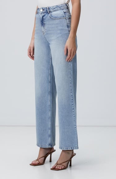  Network Kadın Açık Indigo Mavi Denim Pantolon