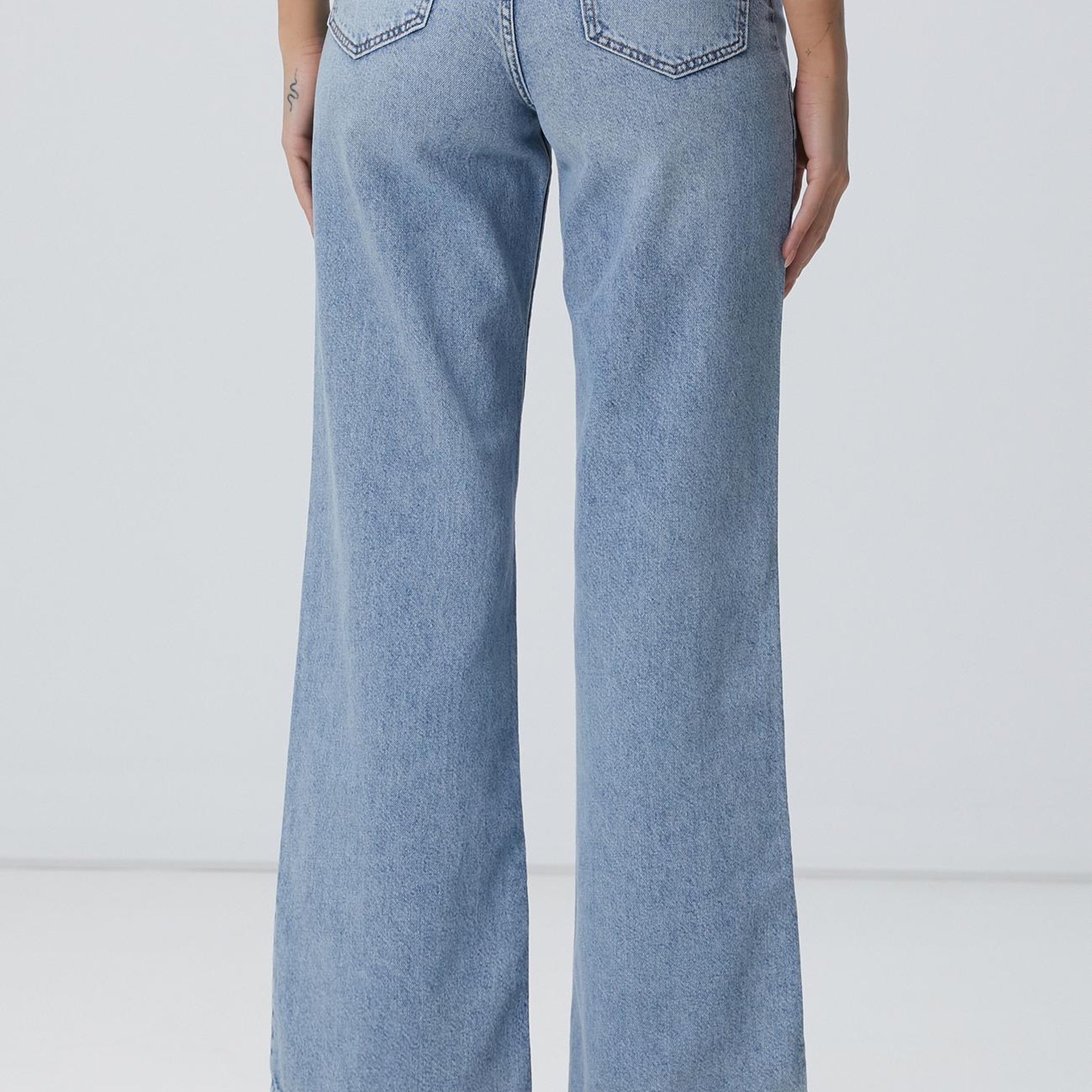 Network Kadın Açık Indigo Mavi Denim Pantolon