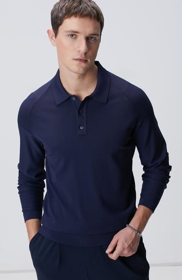  Network Erkek Lacivert Triko