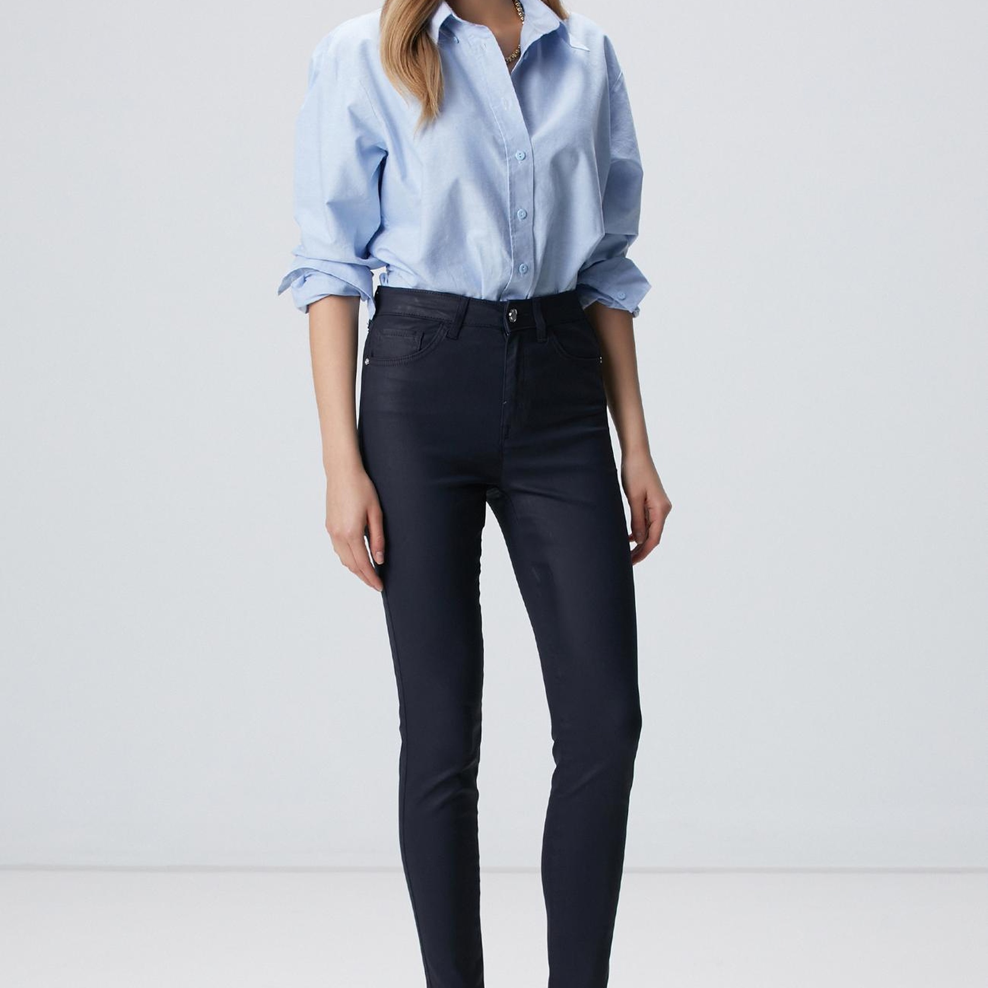 Network Kadın Lacivert Denim Pantolon