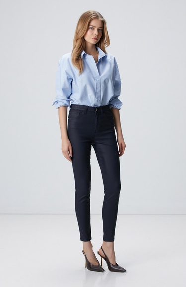  Network Kadın Lacivert Denim Pantolon