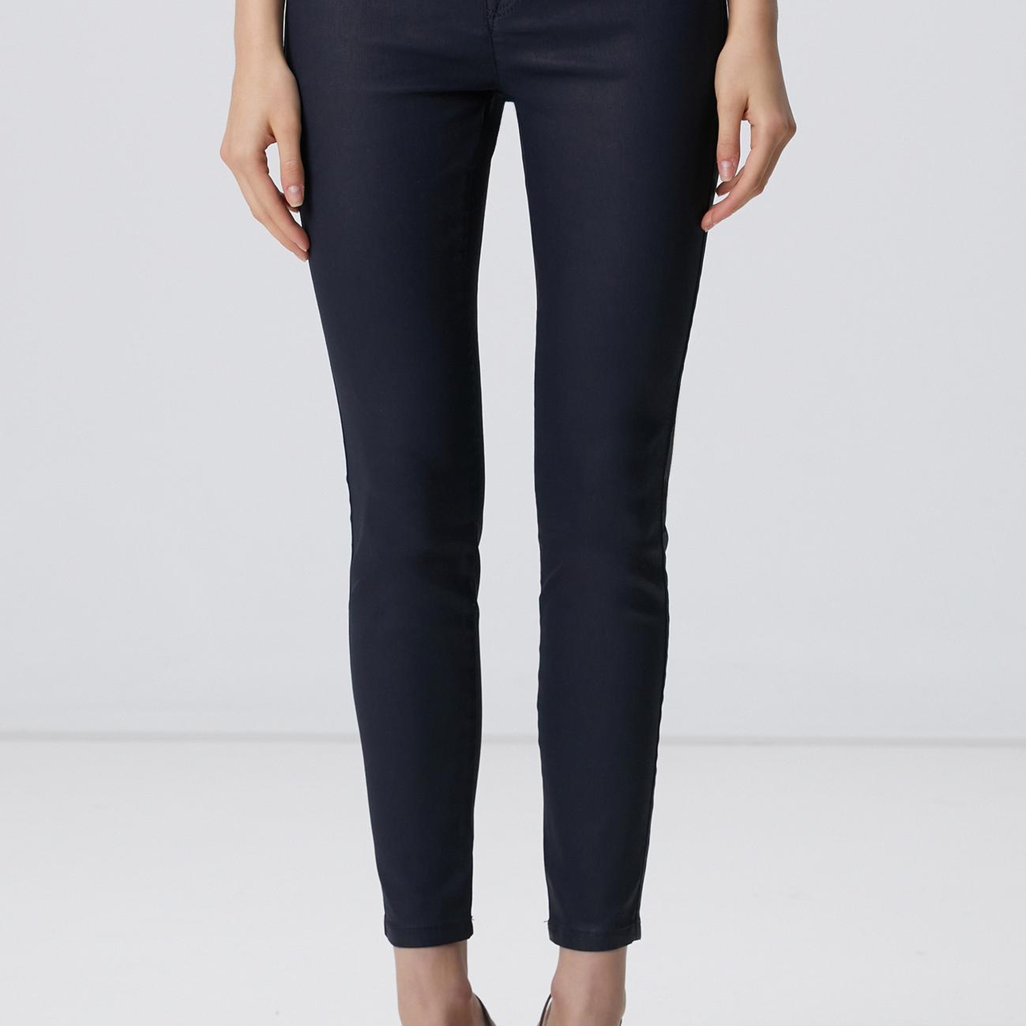 Network Kadın Lacivert Denim Pantolon