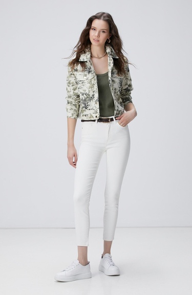  Network Kadın Beyaz Denim Pantolon