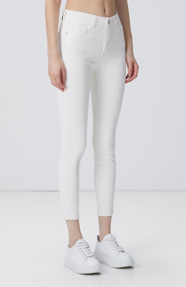  Network Kadın Beyaz Denim Pantolon