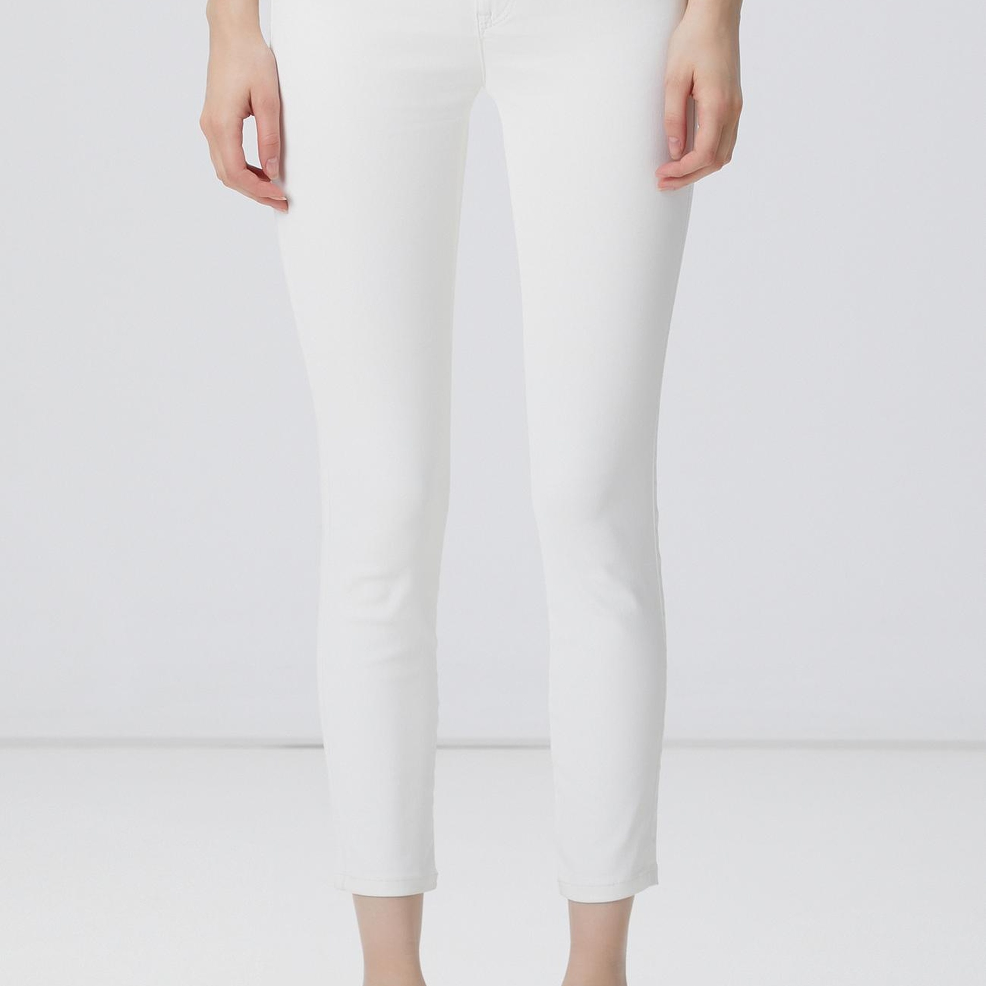 Network Kadın Beyaz Denim Pantolon