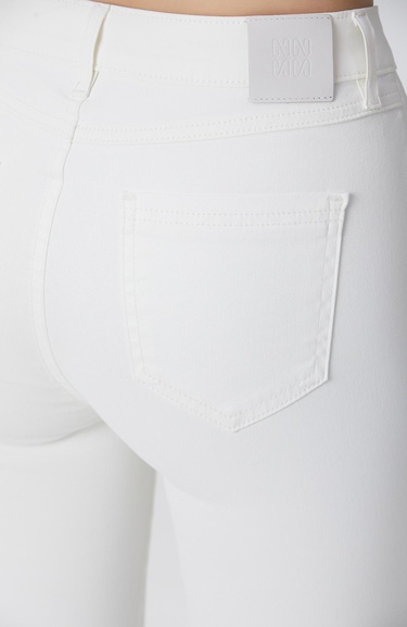  Network Kadın Beyaz Denim Pantolon