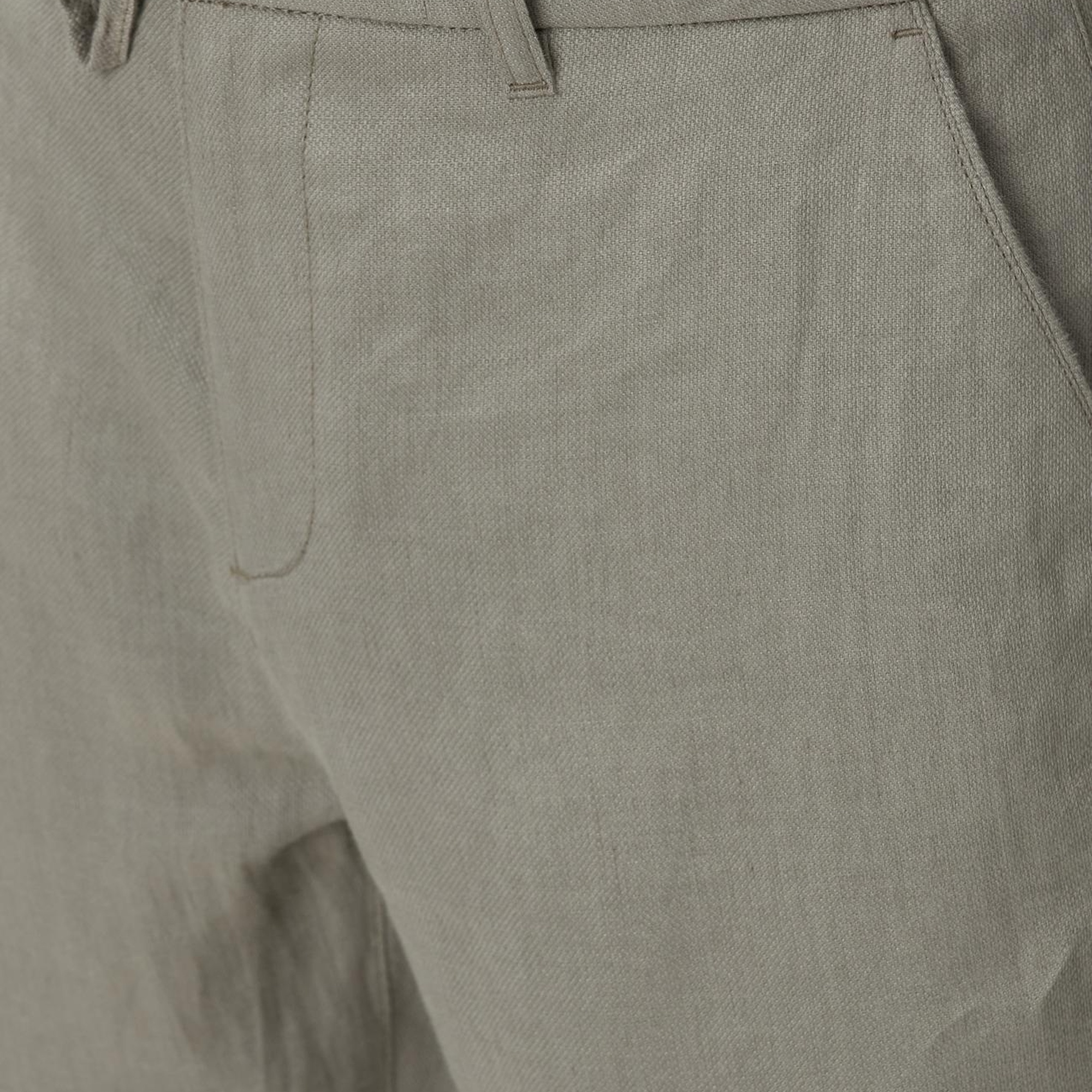 Network Erkek Haki Keten Pantolon