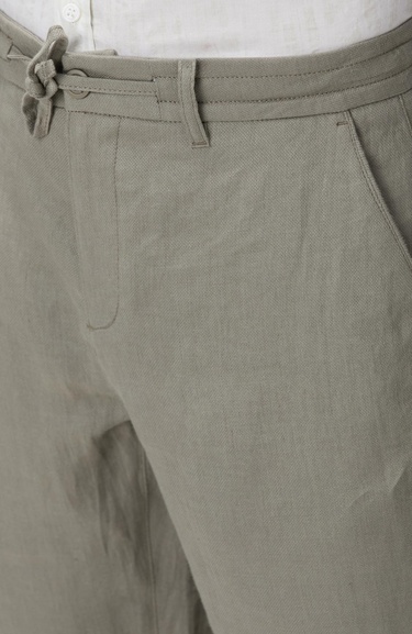  Network Erkek Haki Keten Pantolon