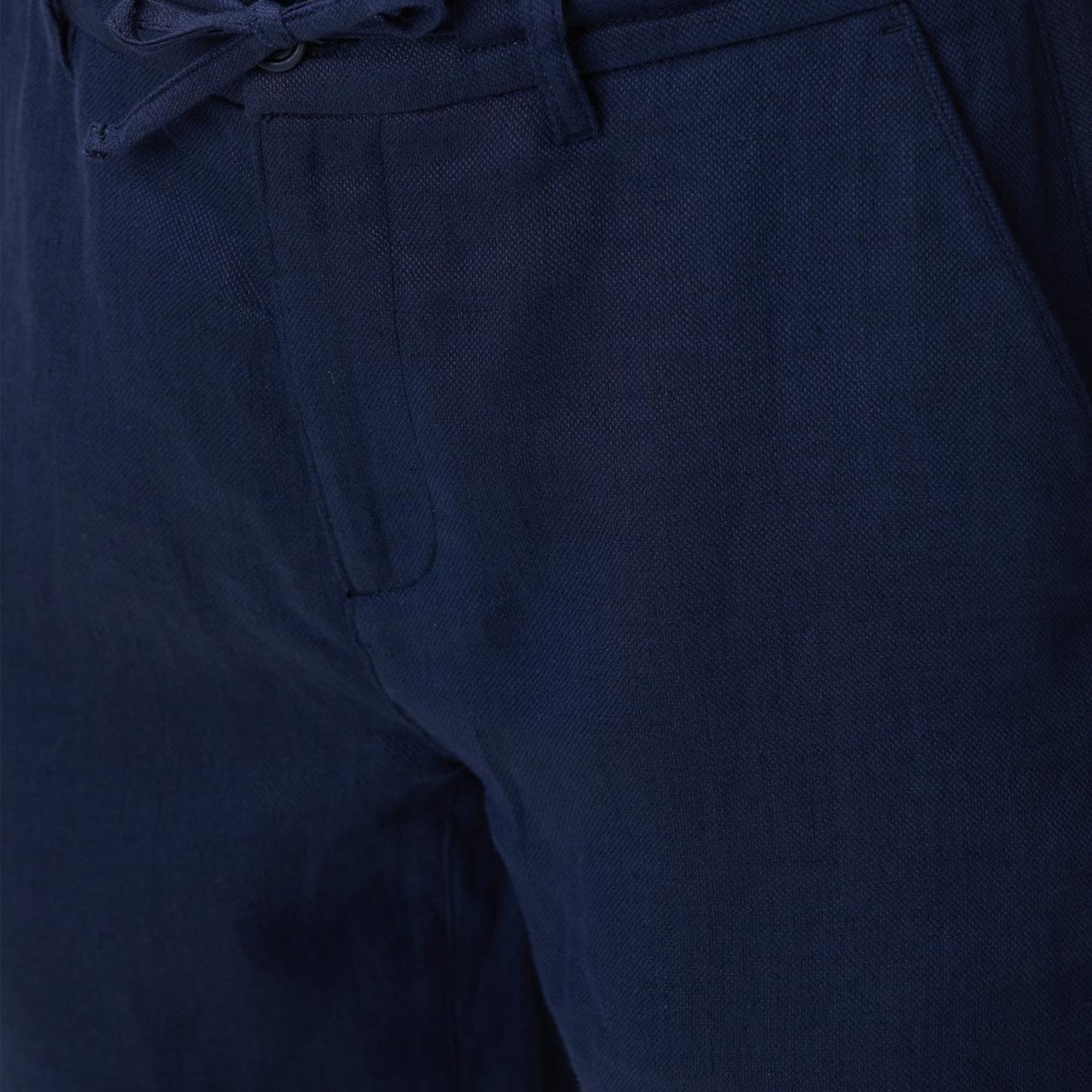 Network Erkek Lacivert Keten Pantolon