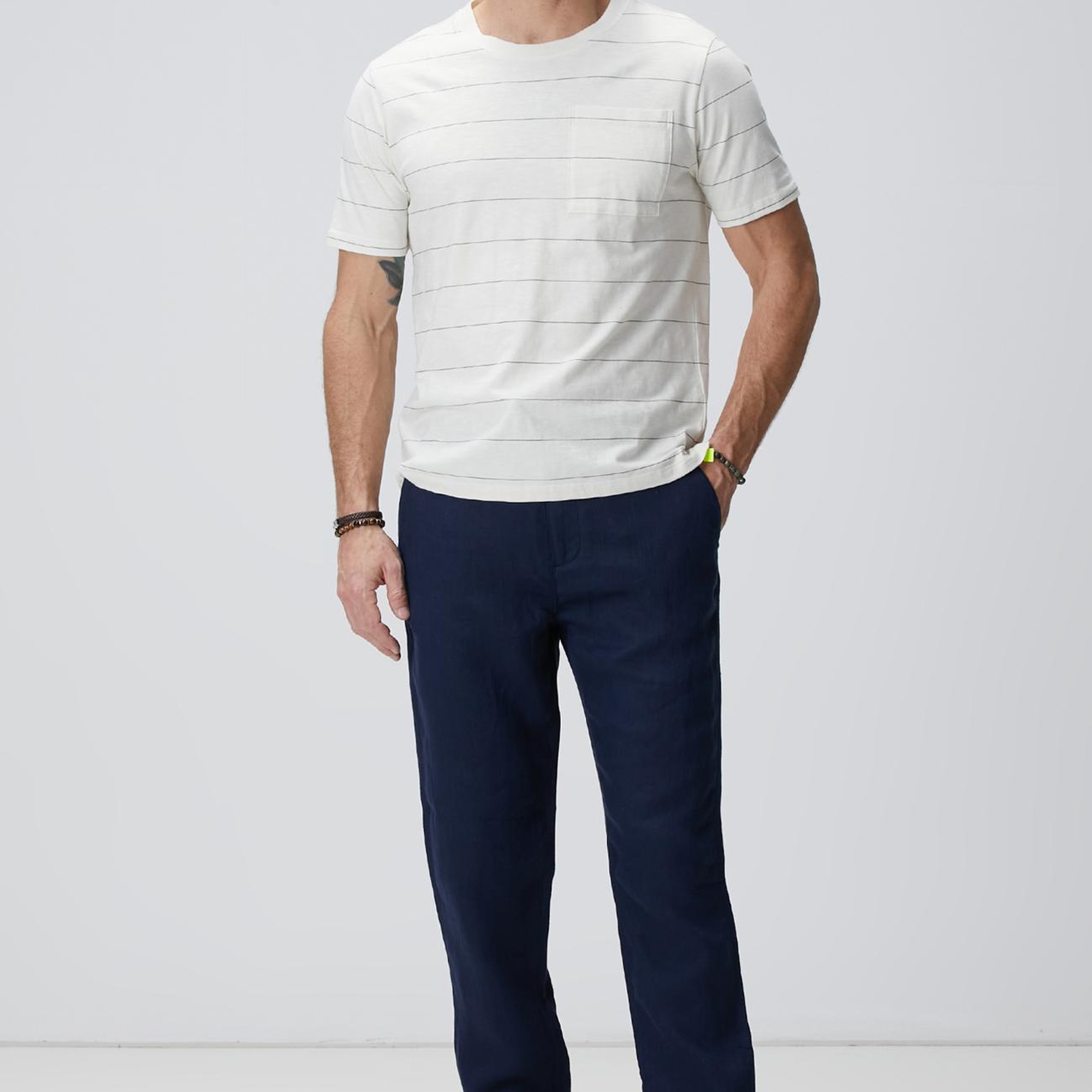 Network Erkek Lacivert Keten Pantolon