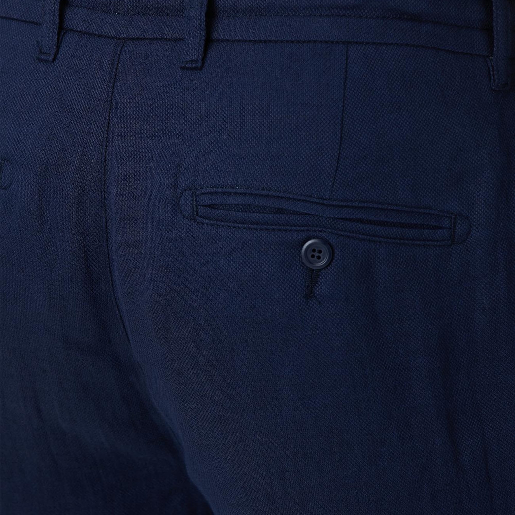 Network Erkek Lacivert Keten Pantolon