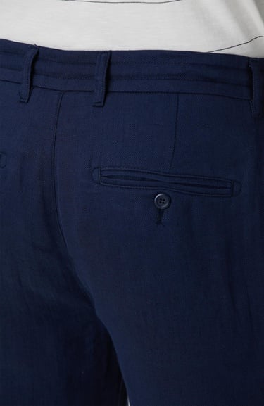  Network Erkek Lacivert Keten Pantolon