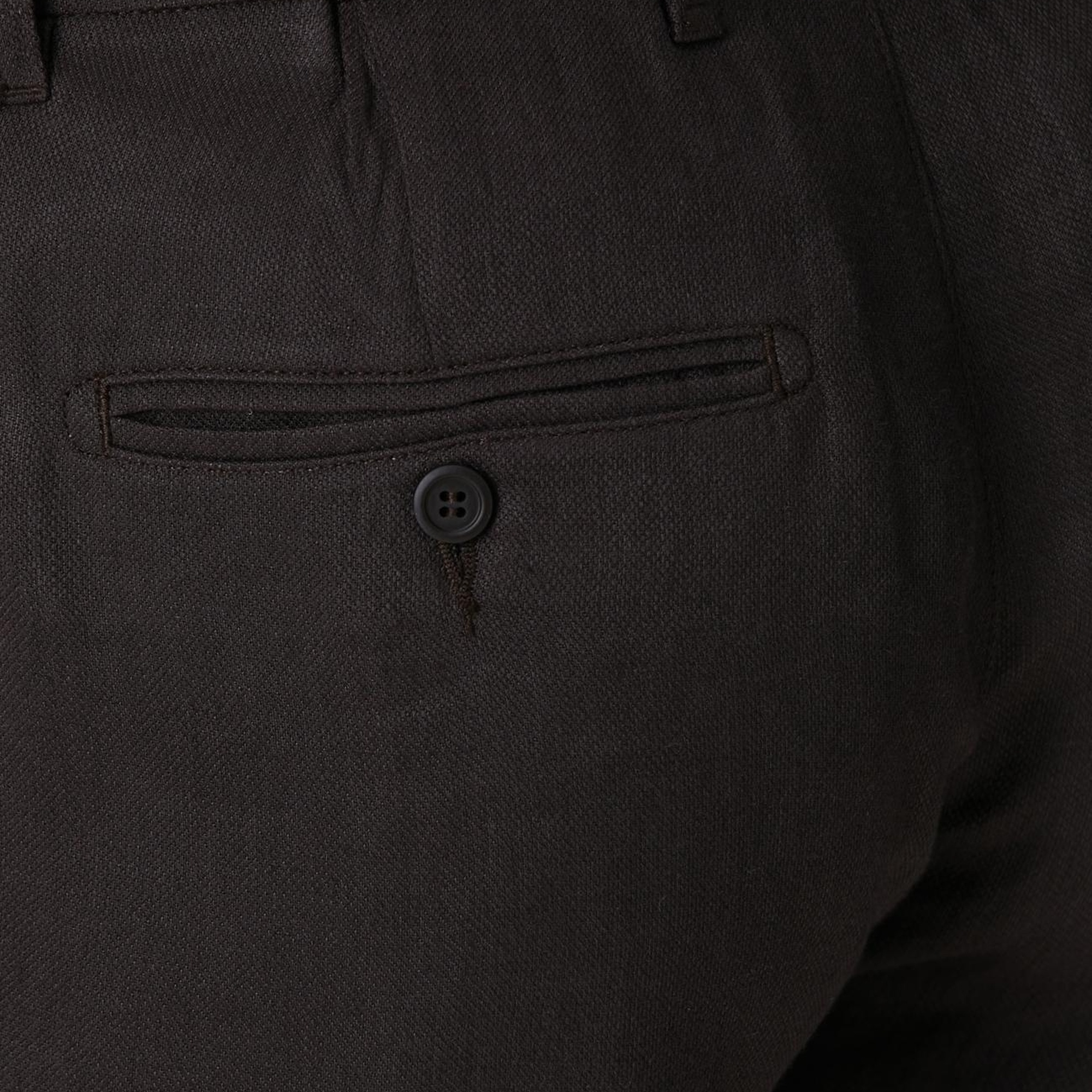 Network Erkek Kahverengi Keten Pantolon