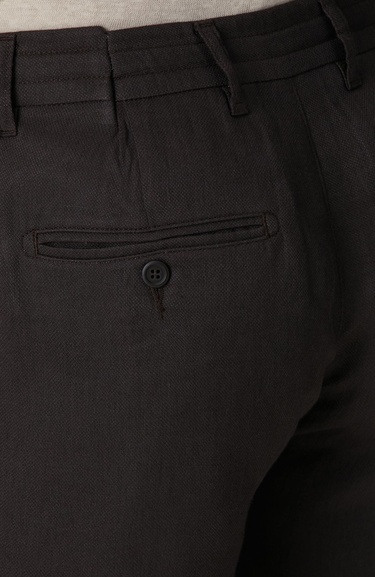  Network Erkek Kahverengi Keten Pantolon