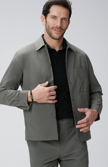  Network Erkek Haki Dış Gömlek