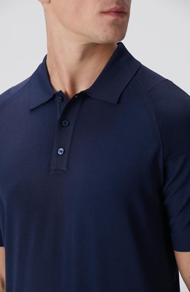  Network Erkek N-Tech Lacivert Polo Yaka Triko Kazak