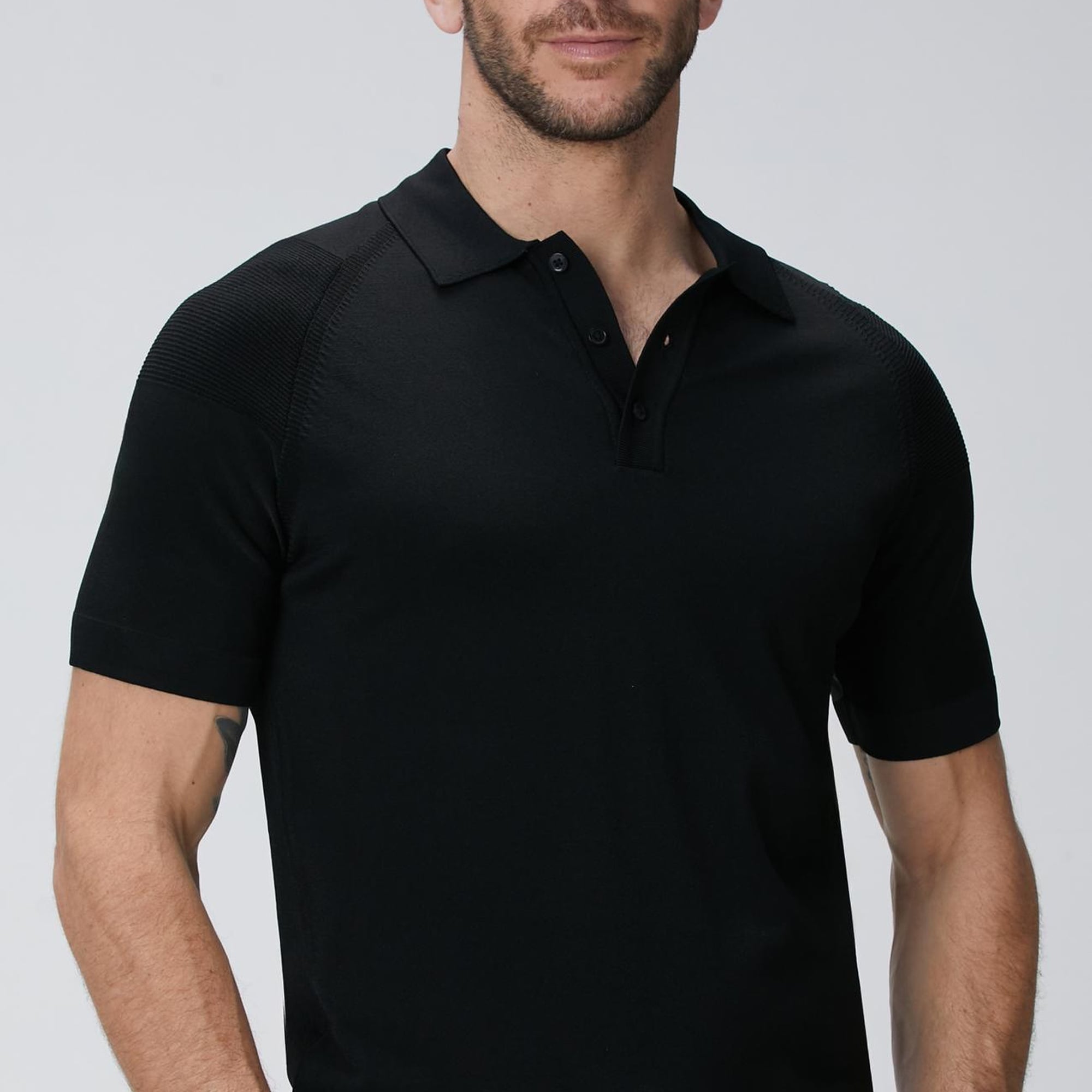 Network Erkek N-Tech Siyah Polo Yaka Kazak