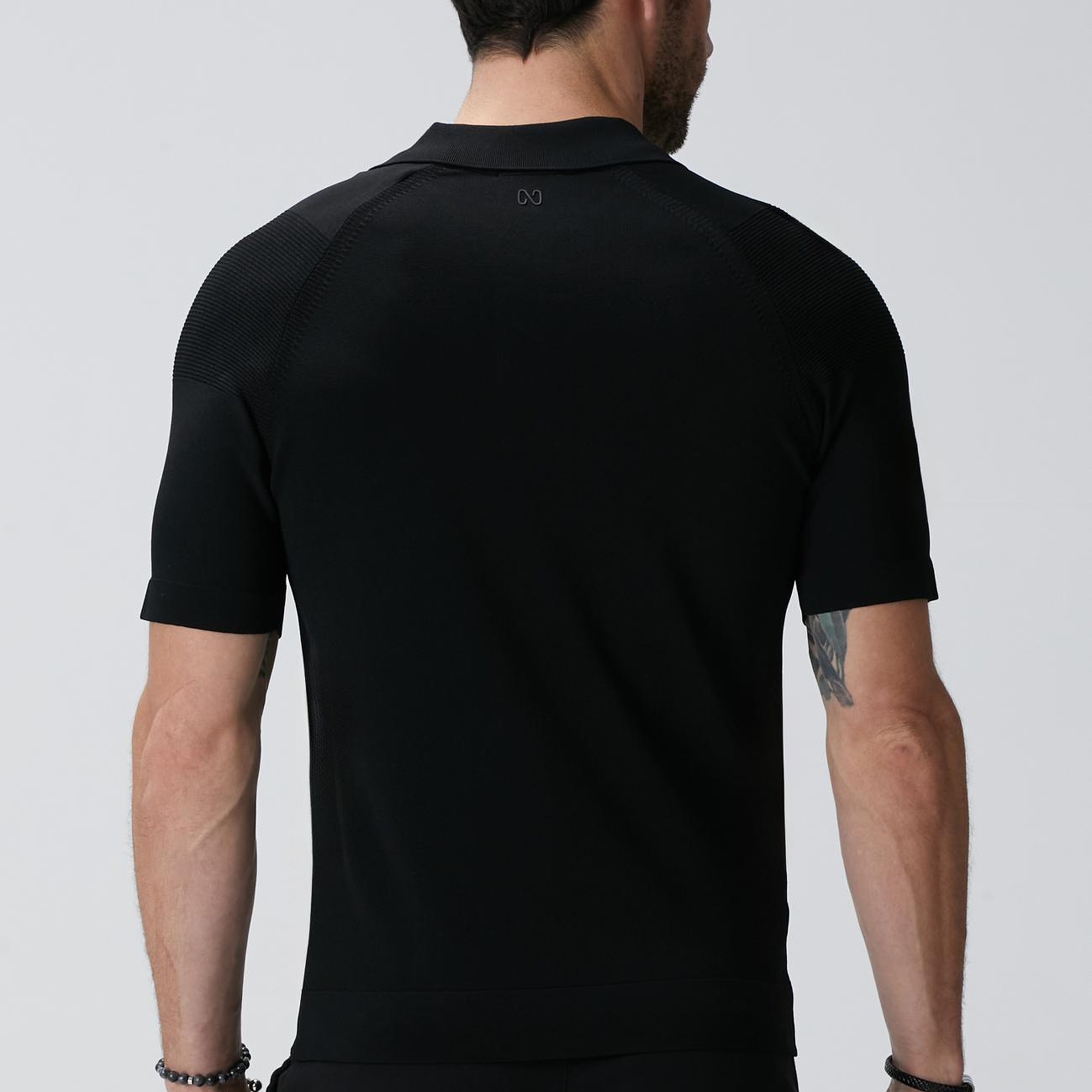 Network Erkek N-Tech Siyah Polo Yaka Kazak