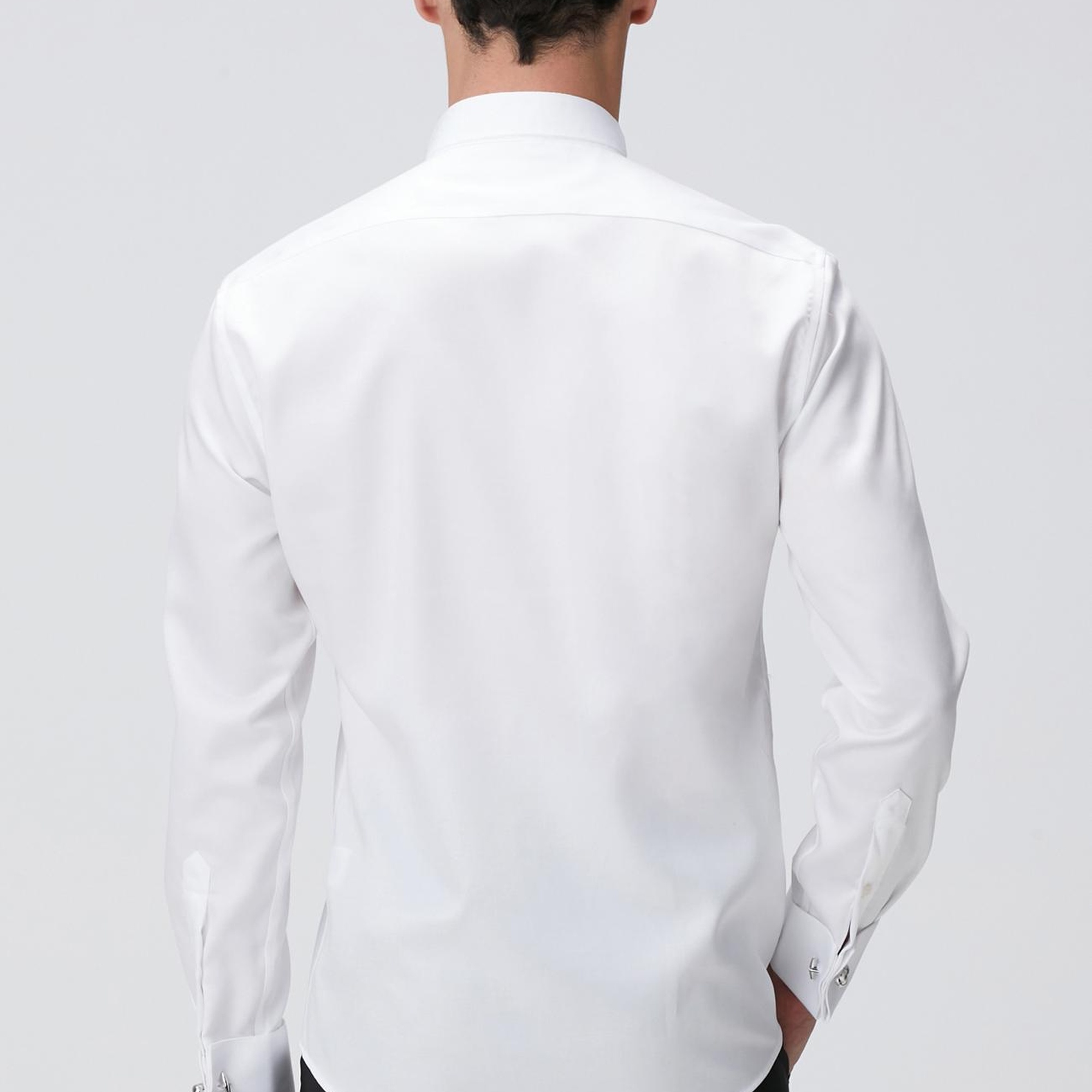 Network Erkek Beyaz Non-Iron Smokin Gömlek