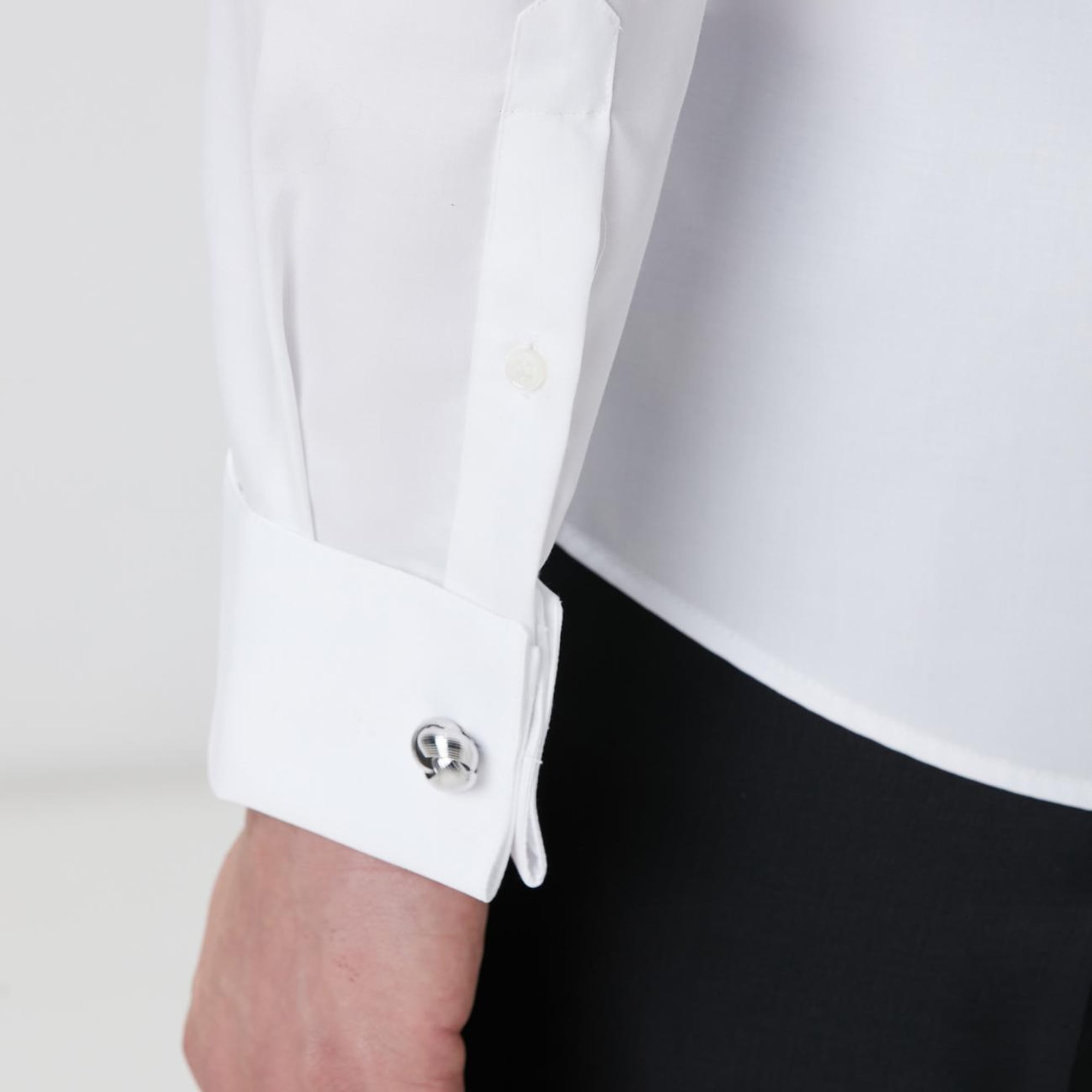 Network Erkek Beyaz Non-Iron Smokin Gömlek