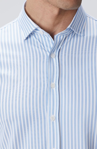  Network Erkek N-Tech Mavi Beyaz Gömlek