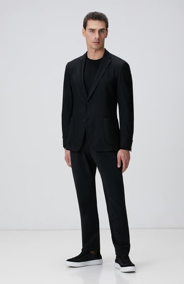  Network Erkek N-Tech Siyah Basic Kazak