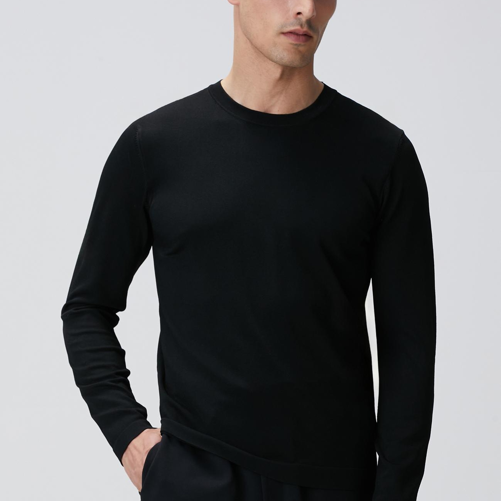 Network Erkek N-Tech Siyah Basic Kazak