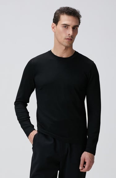  Network Erkek N-Tech Siyah Basic Kazak