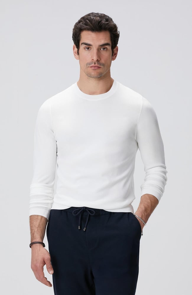  Network Erkek N-Tech Kırık Beyaz Basic Triko