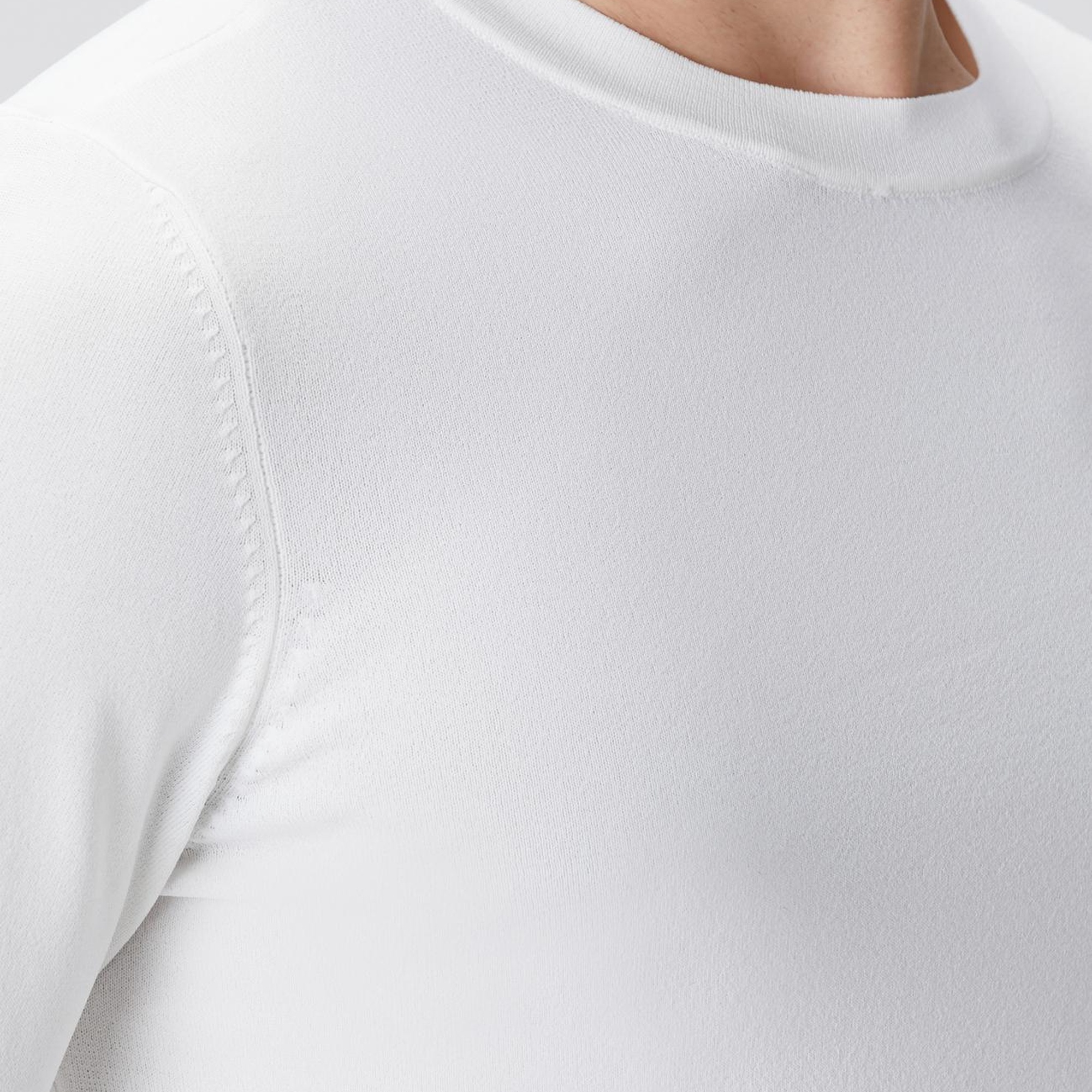 Network Erkek N-Tech Kırık Beyaz Basic Triko