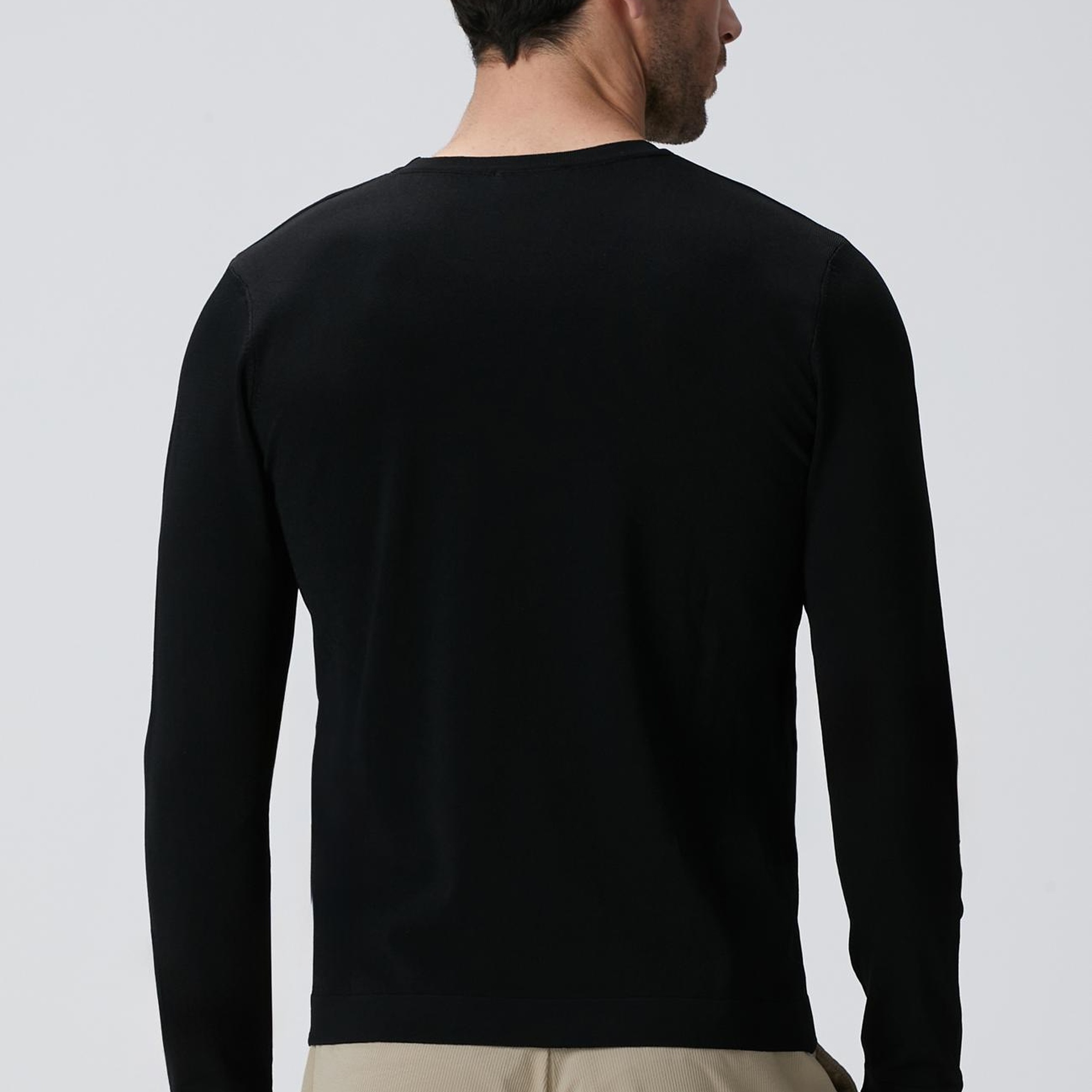 Network Erkek Siyah Triko Kazak