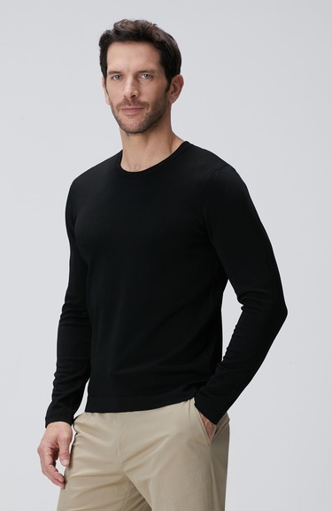  Network Erkek Siyah Triko Kazak