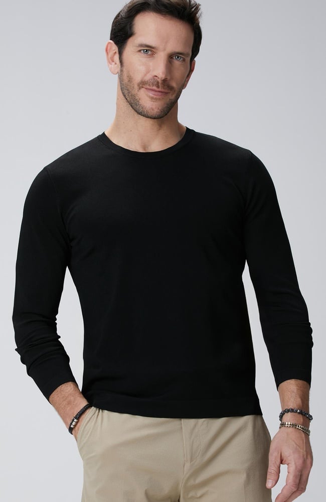  Network Erkek Siyah Triko Kazak