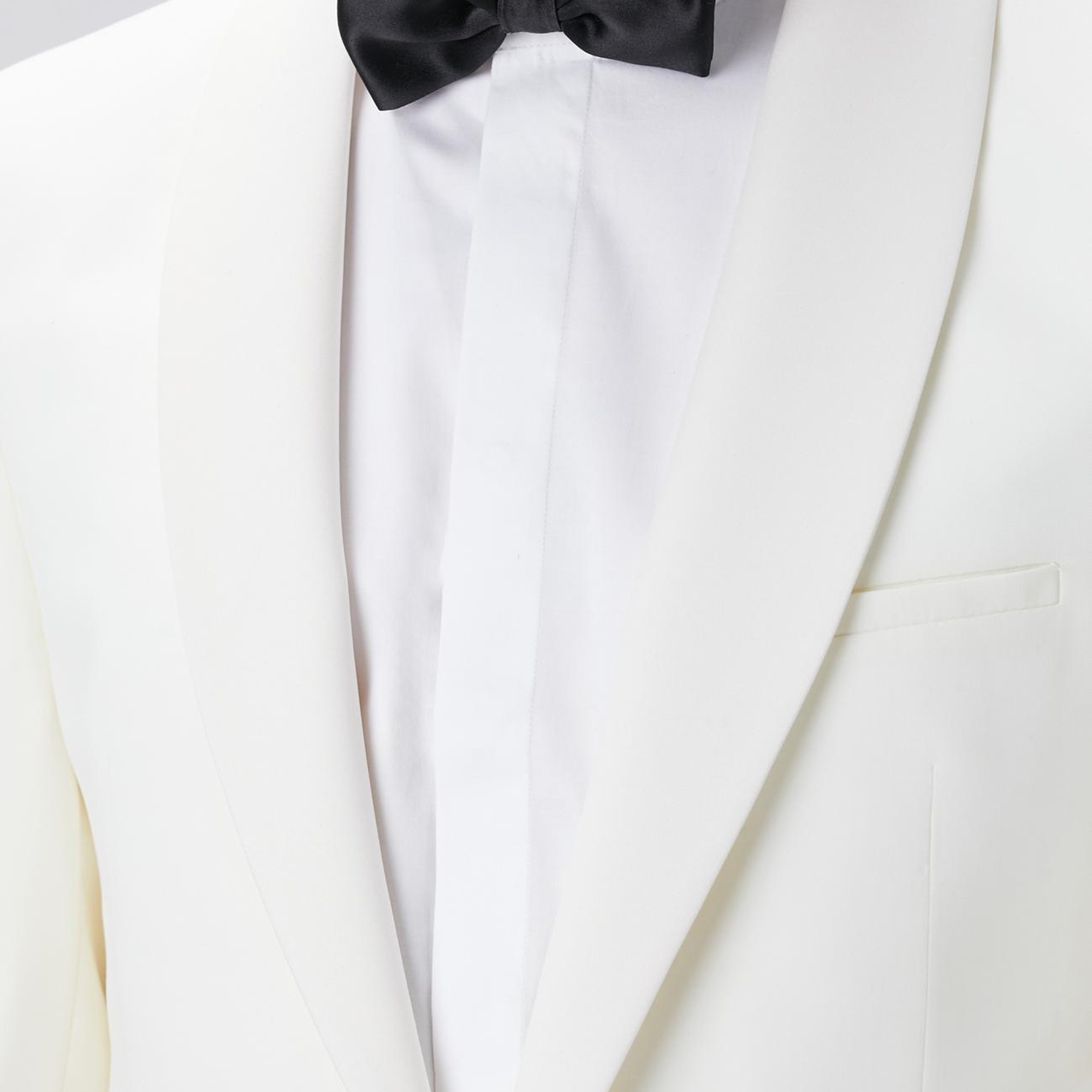 Network Erkek Kırık Beyaz Yün Smokin Ceket