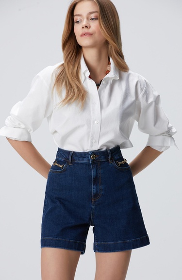  Network Kadın Beyaz Oxford Gömlek