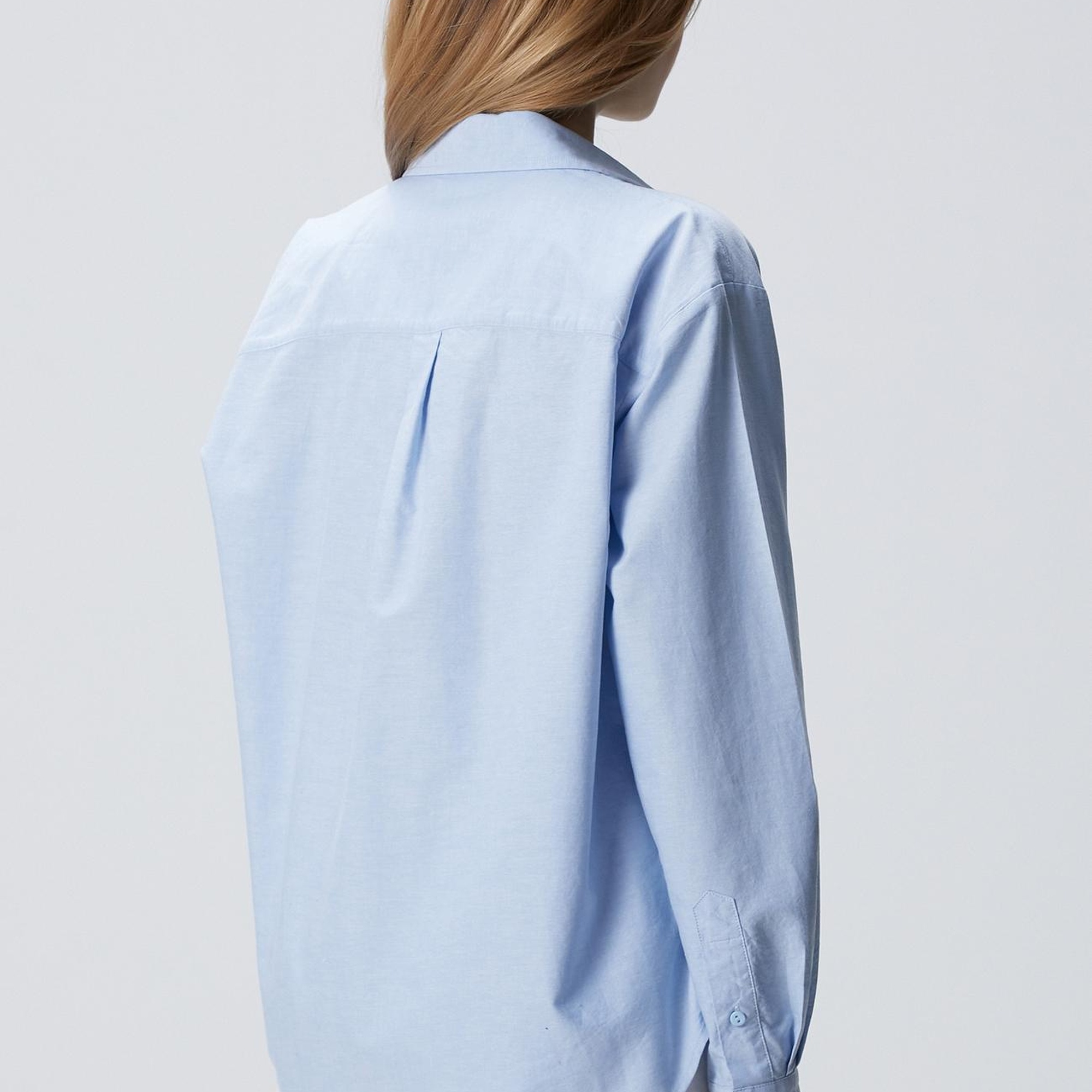 Network Kadın Açık Mavi Oxford Gömlek