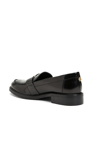  George Hogg Icons Kadın Siyah Deri Tokalı Loafer